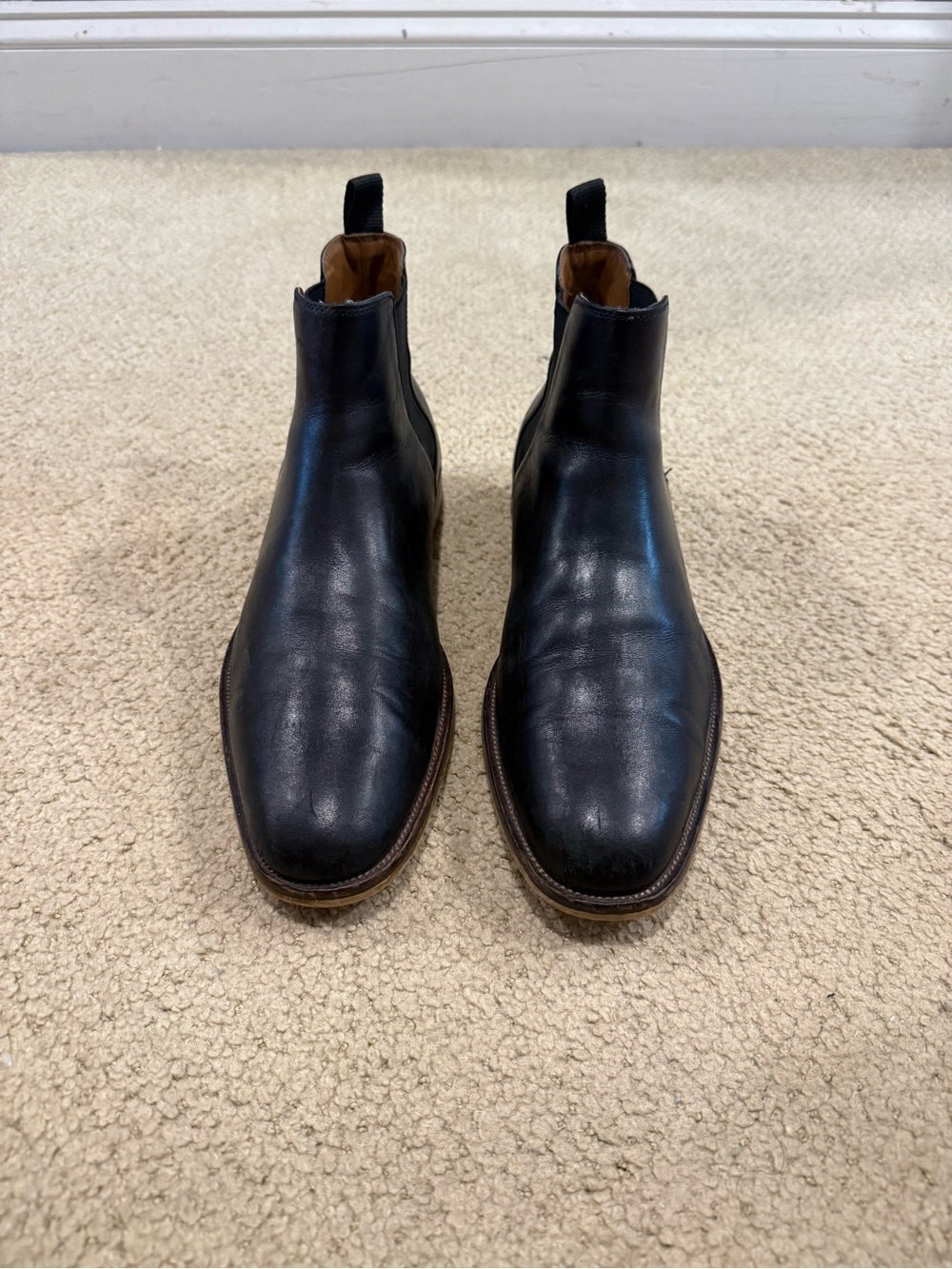 Aldo Black Leather Chelsea Boots
